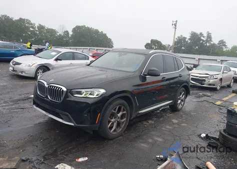 2022 BMW X3 Sdrive30I из США, поврежденный, VIN 5UX43DP04N9J81322